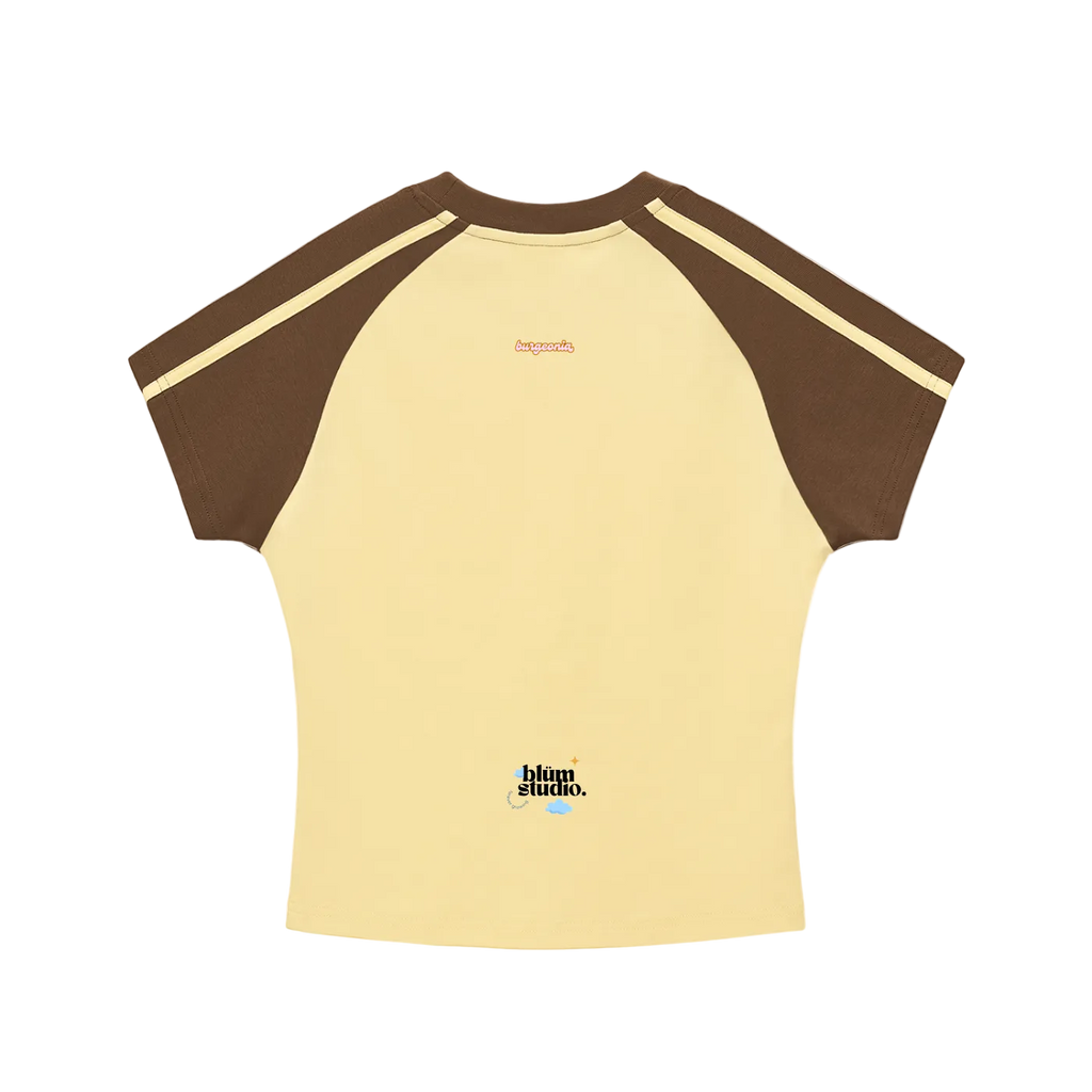 BLÜM® RAGLAN Y2K CROP TEE.