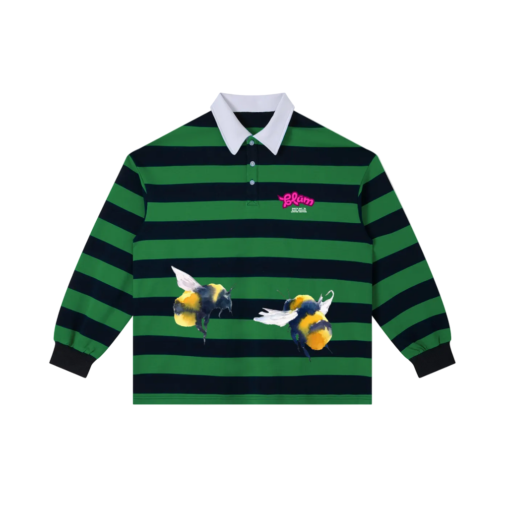 BLÜM® 'SACRED GARDEN' RUGBY POLO.(LIMITED EDITION EARTH DAY '26)