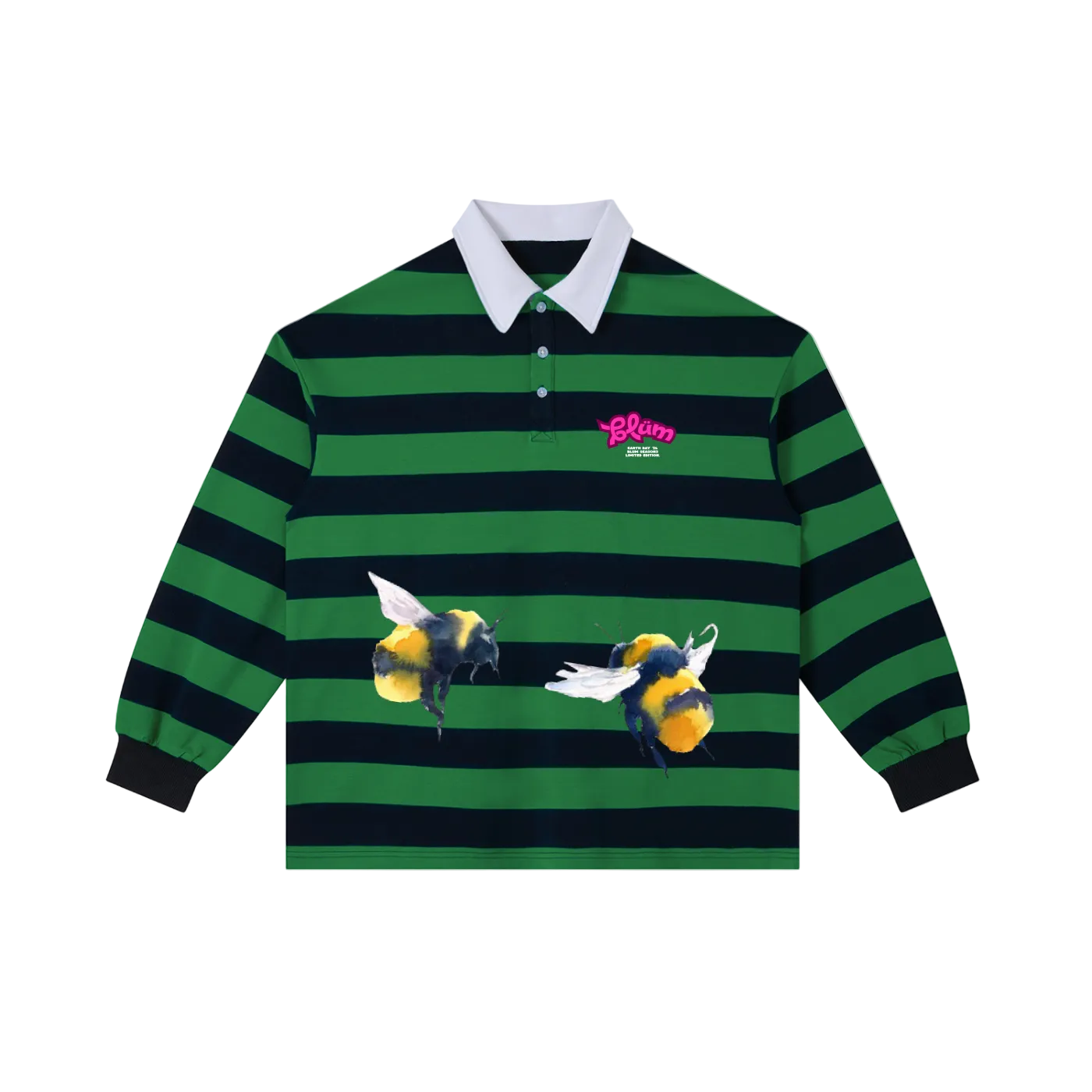 BLÜM® 'SACRED GARDEN' RUGBY POLO.(LIMITED EDITION EARTH DAY '26)