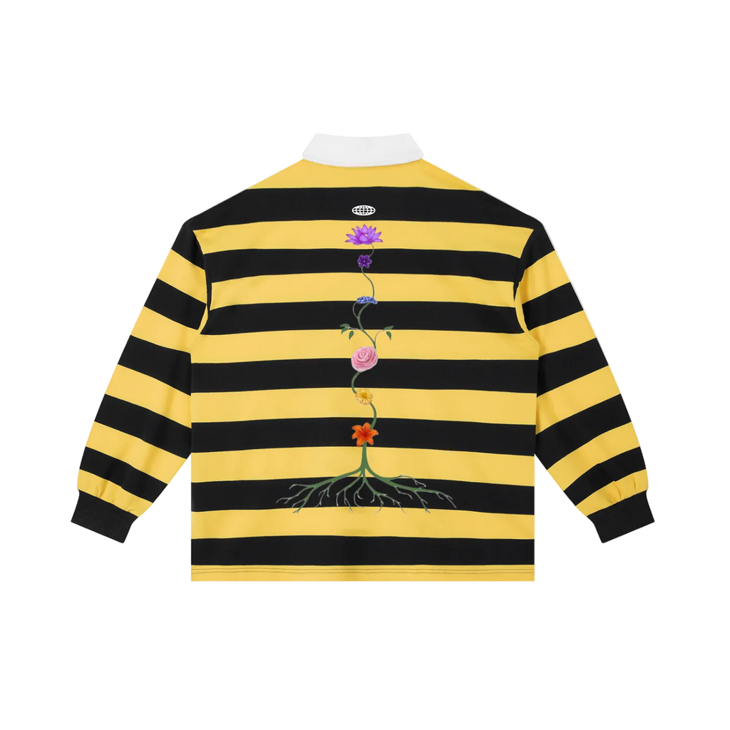 BLÜM® 'SACRED GARDEN' RUGBY POLO.(LIMITED EDITION EARTH DAY '26)