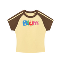 BLÜM® RAGLAN Y2K CROP TEE.