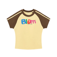 BLÜM® RAGLAN Y2K CROP TEE.