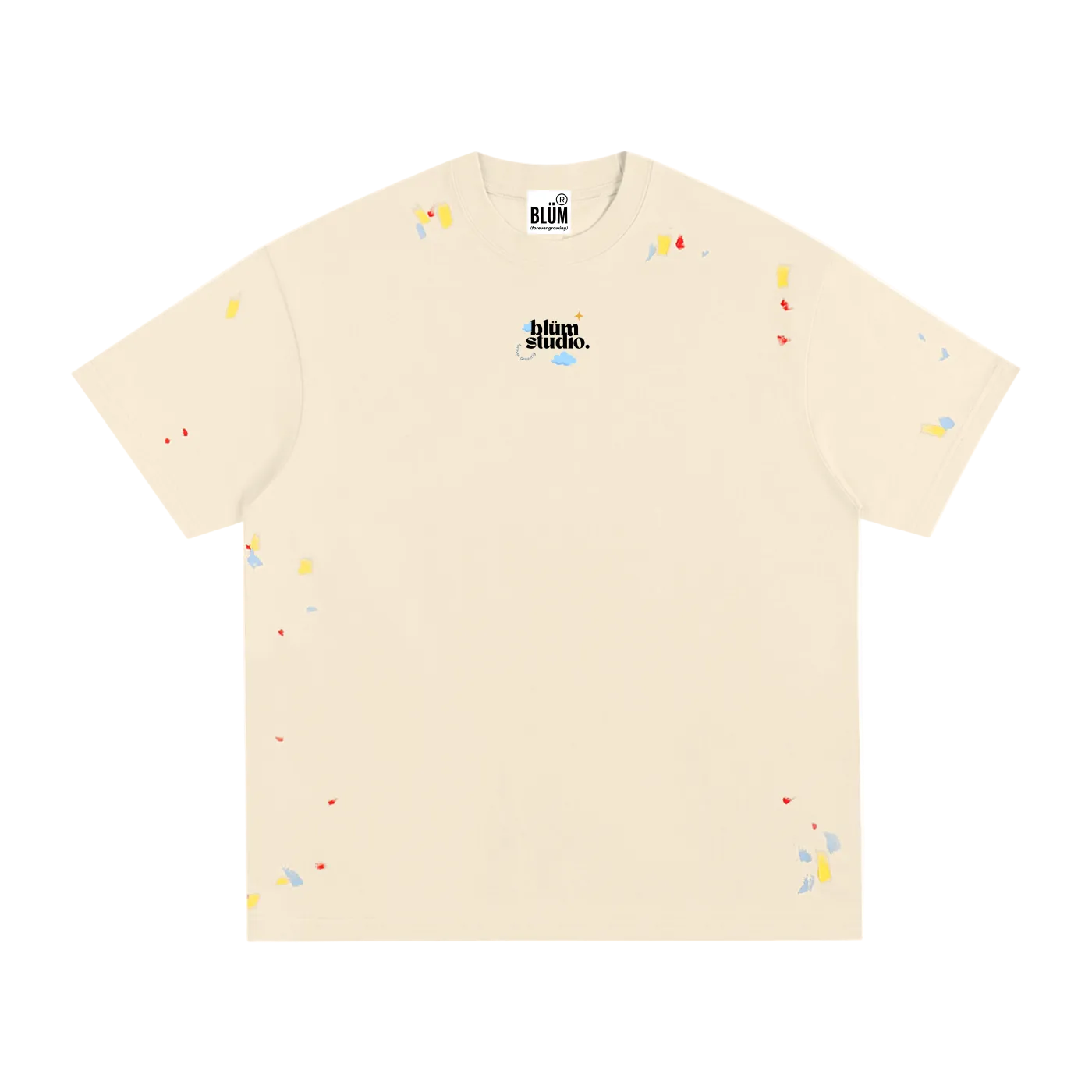 BLÜM® FTOWKG PAINTED STUDIO TEE. (SAND)