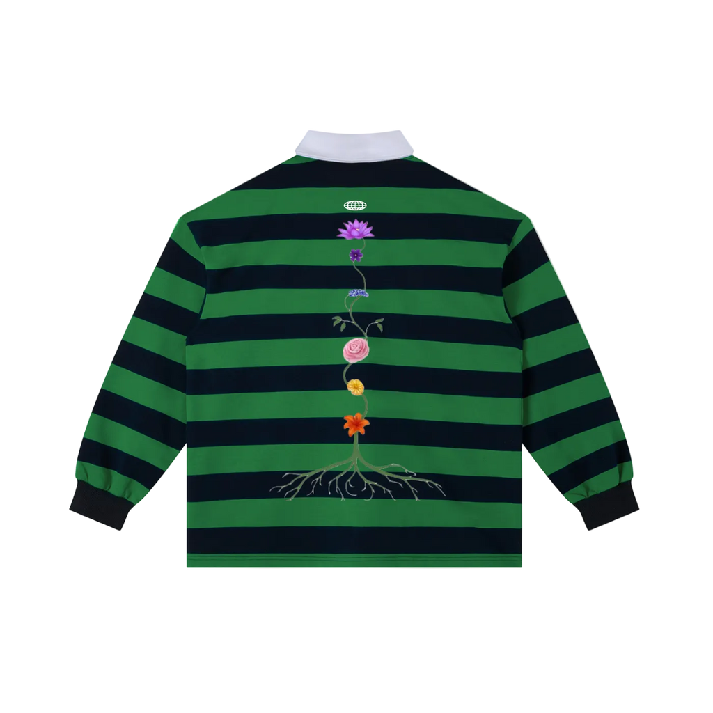 BLÜM® 'SACRED GARDEN' RUGBY POLO.(LIMITED EDITION EARTH DAY '26)