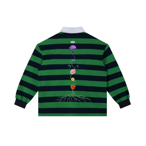 BLÜM® 'SACRED GARDEN' RUGBY POLO.(LIMITED EDITION EARTH DAY '26)
