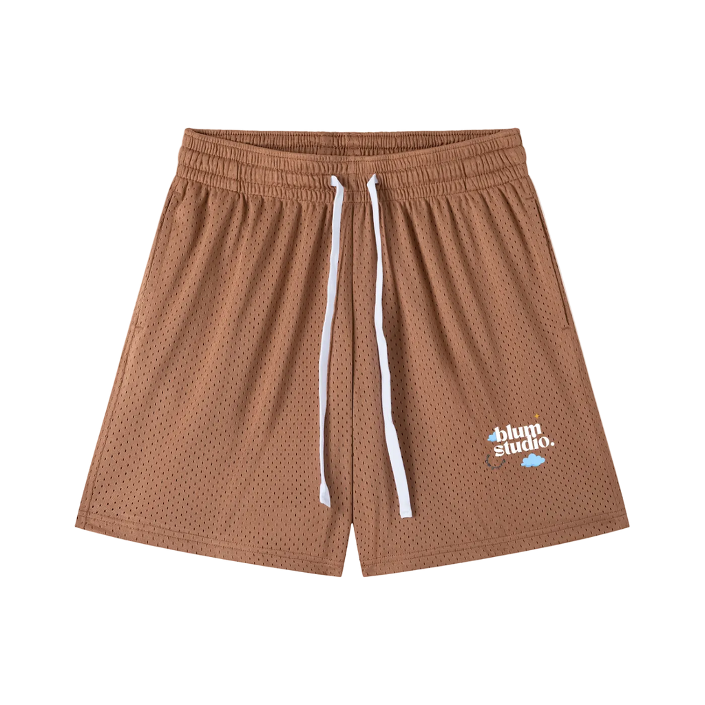 BLÜM® STUDIO MESH SHORTS. (MUD)