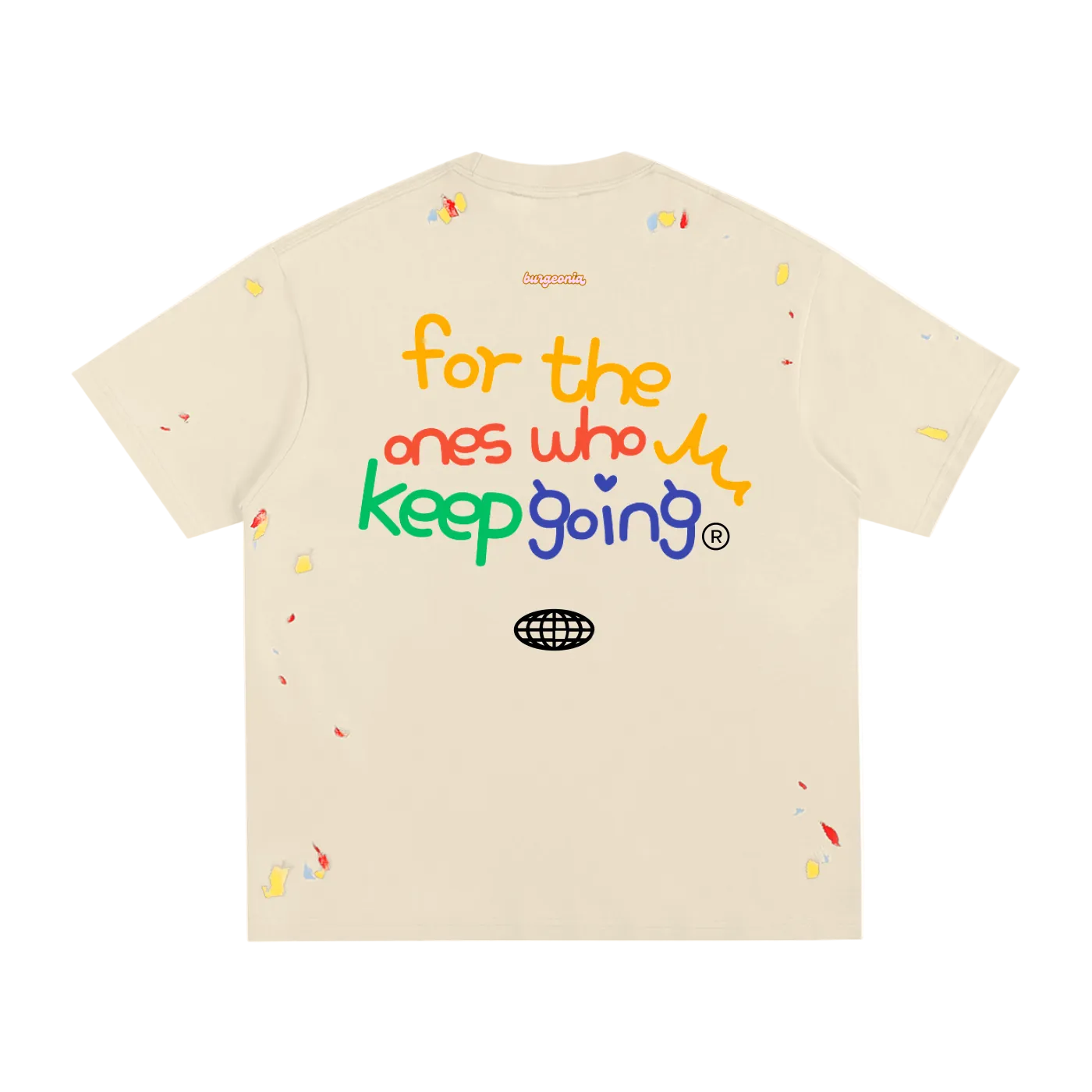 BLÜM® FTOWKG PAINTED STUDIO TEE. (SAND)